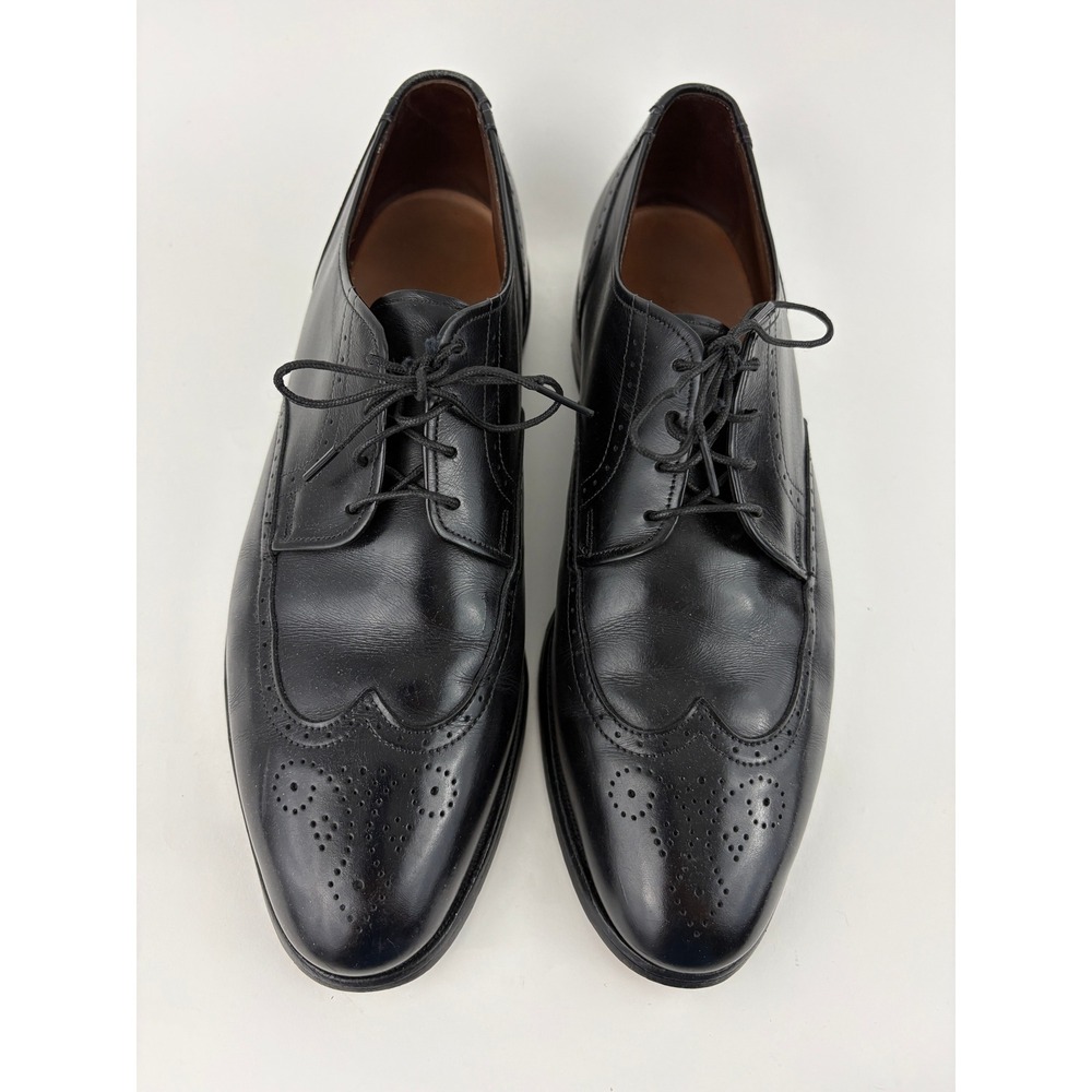 Allen Edmonds Kingswood Wingtip Derby Dress Shoes Men's Size 9.5 Black Leather - Picture 3 of 16